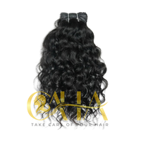 Paquete de cabello crudo vietnamita de gran oferta de trama doble a granel sin procesar con extensiones de cabello humano rizado Jerry, tejidos de un donante