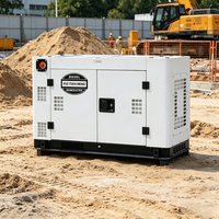 Générateur diesel silencieux/à châssis RTH 10kW/12kW, monophasé/triphasé, portable, certifié CE, prix usine