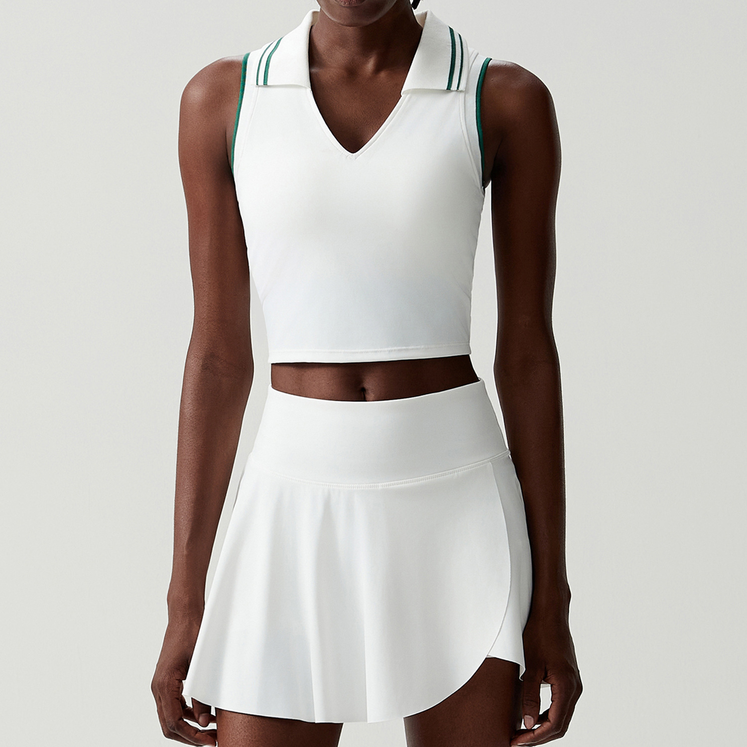 2-piece Green White/ White