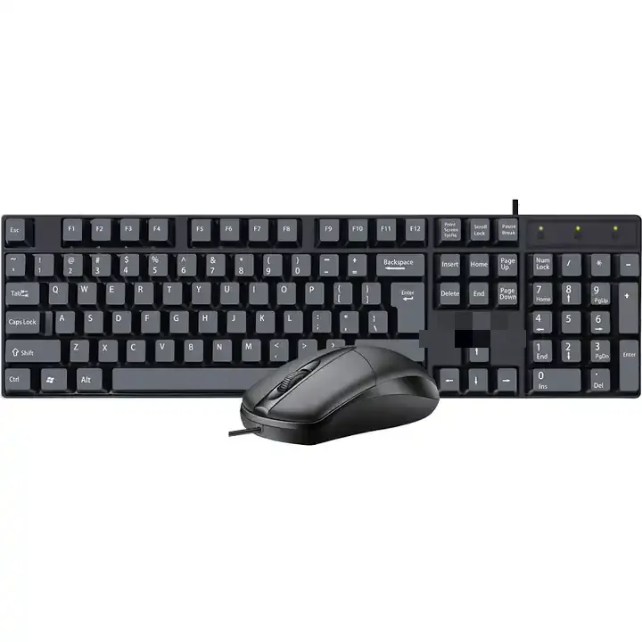 Kit clavier et souris filaire USB Simplicité et praticité pour le bureau Clavier et souris de jeu 2 en 1 set