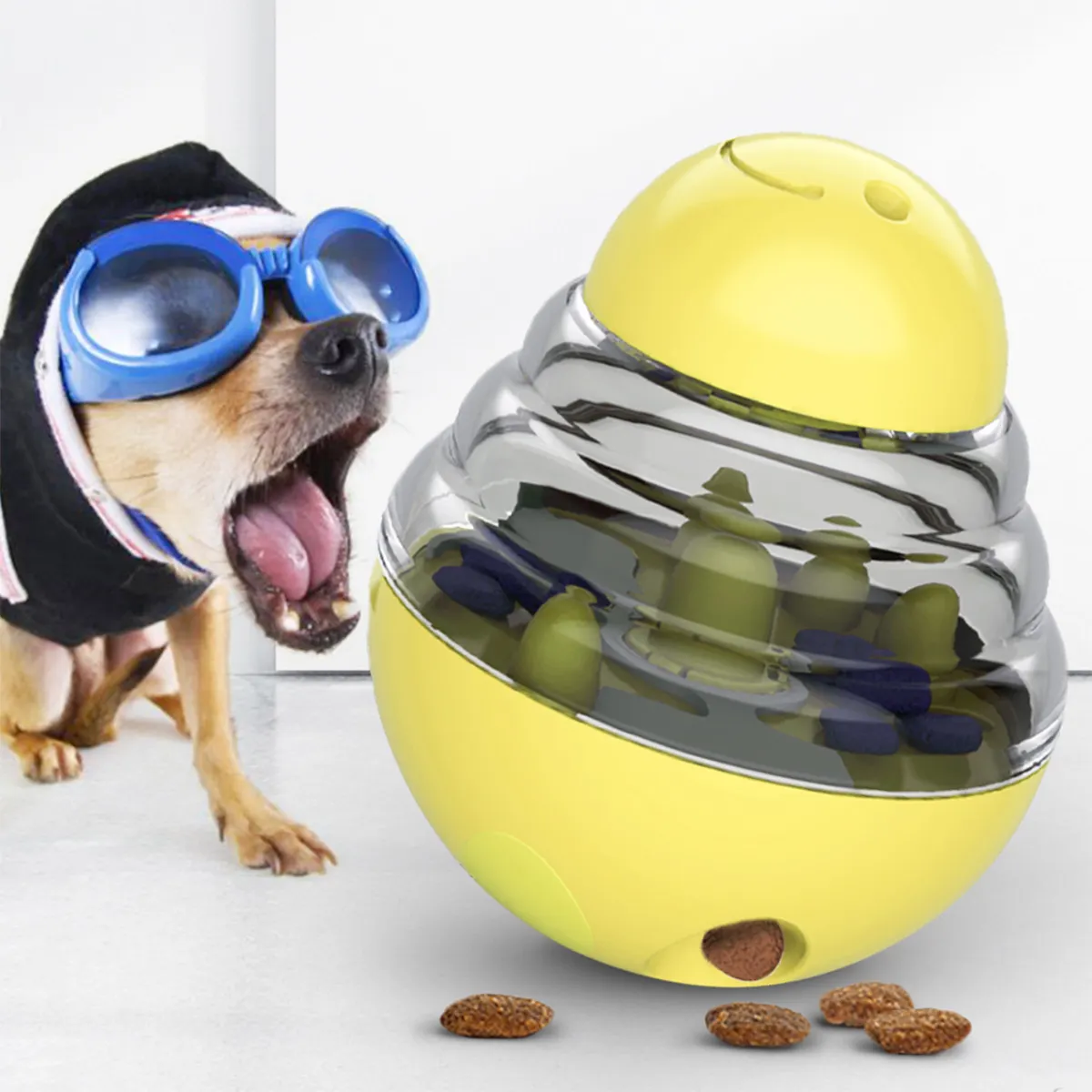 Großhandel Pet Treat Ball Schütteln Tumbler Ball Shake Leaky Dog Kauen Hundefutter Slow Feeder Toys