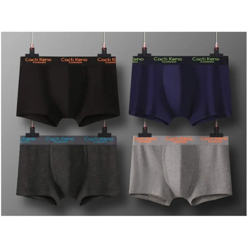 Factory Outlet Best Quality Luxury Cotton Breathable Plus Size Gift Box Sexy Men's Briefs & Boxers Underwear Men
