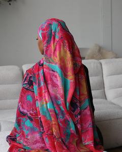 Imprimé personnalisé poids léger Micro pur 100% tissu modal cachemire femmes écharpe musulman Hijab châles - Product Image 4