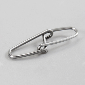Acier inoxydable Double boucle diamant sécurité Snap pivotant pêche connecteur Clips attirail - Product Image 3