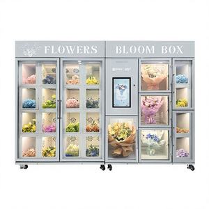 Máquina Expendedora de Flores Automática de Doble Capa de Vidrio Antivaho con Acero Inoxidable y Sistema de Pago con Monedas - Product Image 4