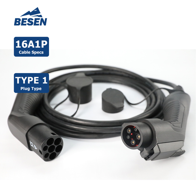 Type 2 to Type 1 EV Charging Cable 3.6kW 16A Electric Car Charger EV Cable for Home User