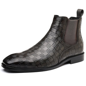 Nouvelles bottes formelles pour hommes de grande taille, chaussures décontractées de style britannique à la mode, bottines Chelsea tendance - Product Image 6