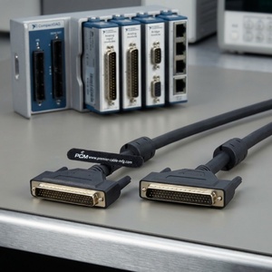 كابل وحدة الإدخال/الإخراج DB62 ذكر إلى ذكر متوافق مع سلسلة Advantech PCL-10162 للاتصال التسلسلي الصناعي لأتمتة DAQ - Product Image 1