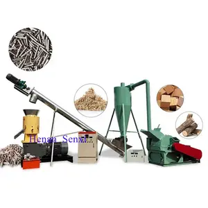 4-12 mm Wood Pellet Mill Machine Sawdust for Fire Pellets Wood Burning Stove Pellet Making Machine