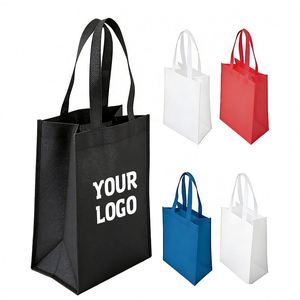 Cheap Tote Printed Recyclable Fabric Non Woven With Logo Custom Reusable Shopping Bags - Product Image 1