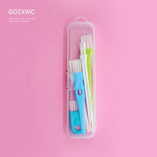 Trending Household Items Keyboard Color Cleaning Brushes Kit Portable Clear Plastic Box Computer Laptop Phone Gadgets Set