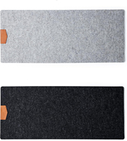 Tapis de bureau antidérapant en feutre de laine avec logo coloré, tapis de souris pour clavier, protection de luxe, tapis de bureau pour ordinateur
