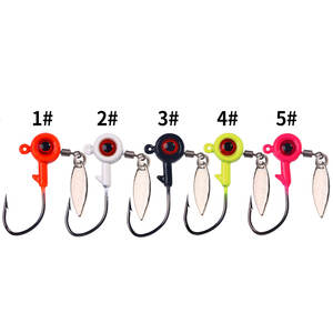 1.7g/3.5g/5g/7g/10g tête de plomb en métal jigging leurre crochets pour poisson d'eau douce saumon dorade pour la pêche en rivière et en ruisseau - Product Image 5