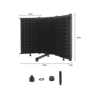 Demao P3 filtro economico a 3 pannelli apparecchiature per Studio di registrazione microfono scudo isolante per piani e supporti