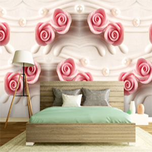 3D carta da parati di alta qualità 3D Tv sfondo che copre fiori murale per soggiorno - Product Image 4