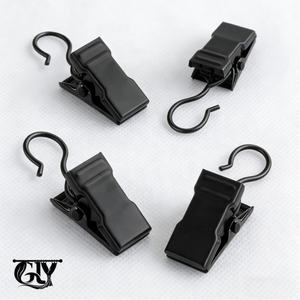 Crochets de rideau en métal modernes de haute qualité, faciles à suspendre, <span class=keywords><strong>pinces</strong></span> pour tringles à <span class=keywords><strong>rideaux</strong></span> pour une utilisation pratique, accessoires pour tringles à <span class=keywords><strong>rideaux</strong></span> et rails - Product Image 2