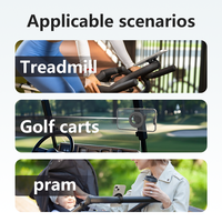 Sangles de fixation magnétiques en silicone à longueur réglable, support de téléphone pour poussette, utilisation en salle de sport, chariot de courses, vélo