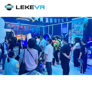 Simulador de tiro de realidad Virtual interior LEKE VR, parque de atracciones de fibra de vidrio, máquina de juego de <span class=keywords><strong>cine</strong></span>, arena multijugador para tema - Product Image 5