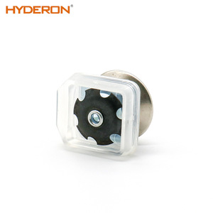 Hyderon <b>Adjustable</b> Furniture Foot Pad Transparent Cover <b>Square</b> Tube Universal Plastic Anti-Collision Leg Protection - Product Image 3