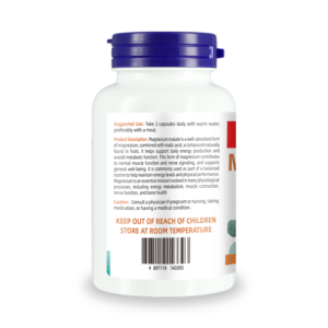 Fabricante Mayorista de Suplemento de Malato de Magnesio para el Sistema Nervioso y Apoyo Energético, 180 Cápsulas Vegetales de Malato de Magnesio - Product Image 4