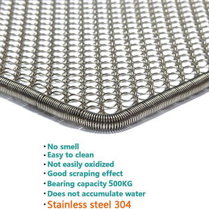 Tapis de porte en maille <span class=keywords><strong>métallique</strong></span> de 31 * 18,5 pouces, pour l'<span class=keywords><strong>extérieur</strong></span>, l'entrée de la maison, imperméable, inodore, facile à nettoyer, en acier inoxydable - Product Image 3