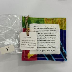 Sac en tissu créatif avec motif croix et mots de prière, sac de rangement portable inspirant et religieux - Product Image 2