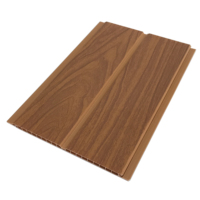 Vente en gros de panneaux de plafond économiques en grain de bois, imperméables, ignifuges, en PVC