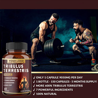 Capsules de Tribulus Terrestris, Ashwagandha et Saw Palmetto à haute puissance, stimulant l'énergie, l'humeur et la résistance, complément sportif pour adultes