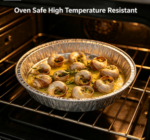 Plaque de cuisson jetable en aluminium de 6,5 pouces <span class=keywords><strong>pour</strong></span> aliments chauds et froids, idéale <span class=keywords><strong>pour</strong></span> la cuisson des <span class=keywords><strong>escargots</strong></span> - Product Image 3