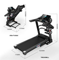 Mini cinta de correr plegable multifuncional para el hogar, equipo de ejercicio interior para gimnasio y casa