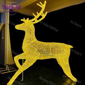 Décoration de Noël extérieure personnalisée avec motif de cerf LED, décoration de renne pour événements commerciaux, fêtes, places publiques, rues, IP65 - Product Image 2