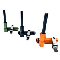 Kit de survie de poche pour équipement de plein air EDC, allume-feu en magnésium étanche avec lame en alliage et engrenage CNC