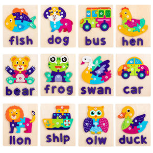 Puzzle 3D <span class=keywords><strong>in</strong></span> <span class=keywords><strong>Legno</strong></span> a Forma di Cubo, Giocattoli Educativi per lo Sviluppo Precoce dei Bambini, <span class=keywords><strong>Giochi</strong></span> Puzzle per Bambini - Product Image 6