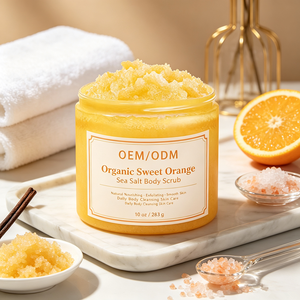 Exfoliante Corporal Orgánico <span class=keywords><strong>de</strong></span> Naranja Dulce y <span class=keywords><strong>Sal</strong></span> Marina OEM ODM, Nutritivo Natural, Exfoliante, Suavizante, Limpieza Diaria Corporal, Cuidado <span class=keywords><strong>de</strong></span> <span class=keywords><strong>la</strong></span> Piel - Product Image 6