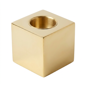 A.B Handicraftly Metal AB-649 Portavelas de Metal en Forma de Cubo, Quemador de Incienso Multiusos para Aromaterapia, Hecho a Mano, de Alta Calidad para el Hogar - Product Image 1