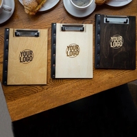 Porta Menús Personalizado A4 A5 con Logotipo, Carpeta Premium para Menús de Restaurante, Bar, Cafetería, Bebidas, Suministros para Bodas