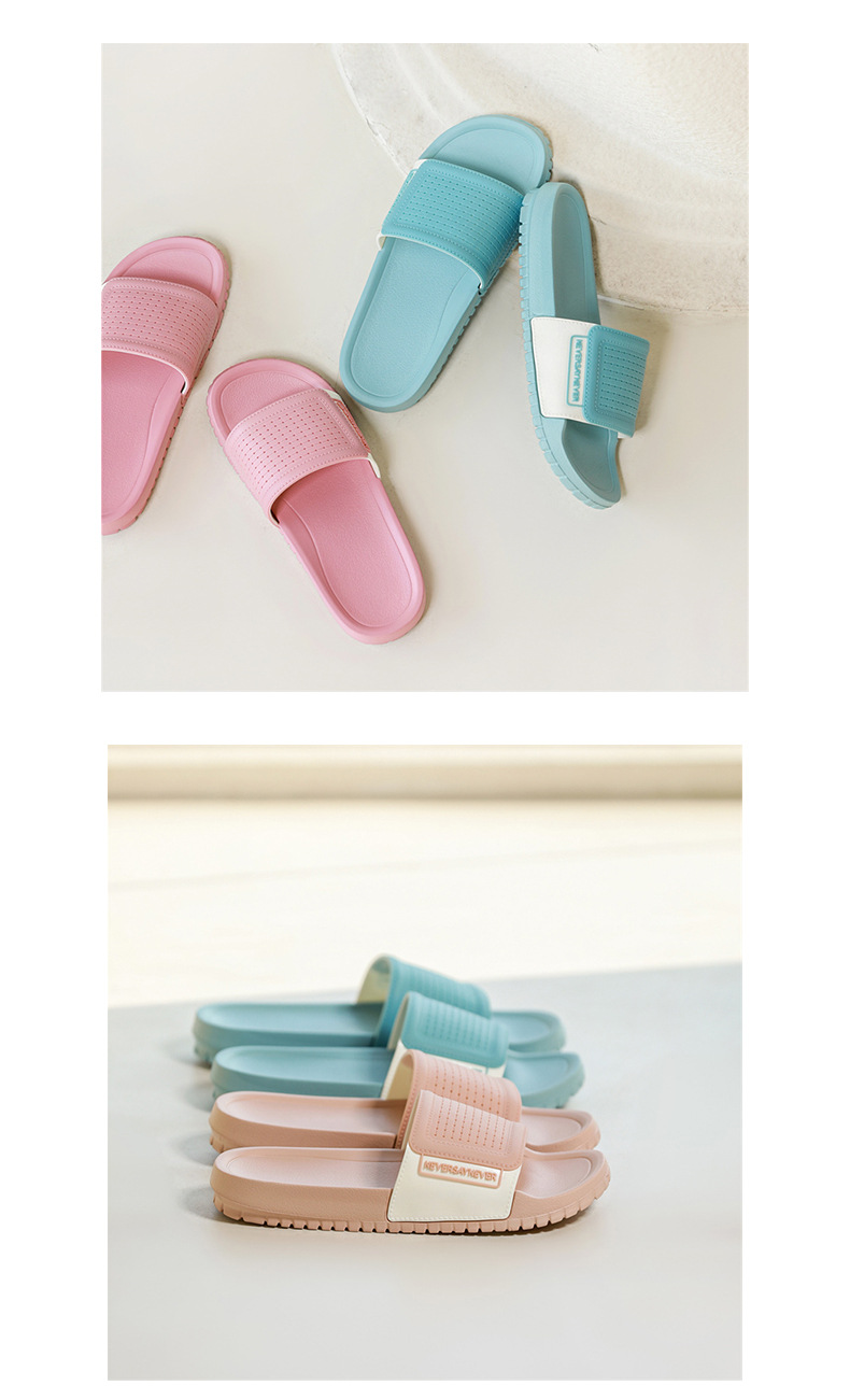 High Quality Non-slip Bath Slippers for Women and Men House Thick Platform Sole Slides