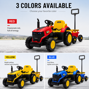 Nouvelle voiture électrique pour enfants unisexe, <span class=keywords><strong>camion</strong></span> et <span class=keywords><strong>remorque</strong></span>, jouet pour enfants à quatre roues <span class=keywords><strong>avec</strong></span> fonction MP3 à distance et matériau plastique - Product Image 4