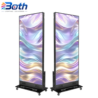 Pantalla LED Publicitaria de Pie para Interiores, Cartel Digital Vertical Inteligente con Animación P2 OEM
