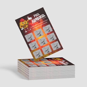 Tarjetas Rasca y Gana Personalizadas con Impresión Digital en Papel Grueso CMYK, Diseño de Premios, Sorteo de Boletos, Entrega Rápida - Product Image 2
