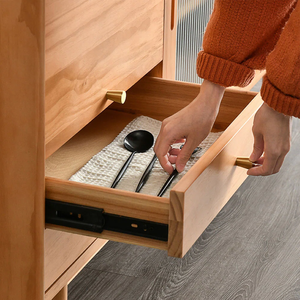 Buffets en bois massif <span class=keywords><strong>Buffet</strong></span> moderne en bois avec <span class=keywords><strong>porte</strong></span> <span class=keywords><strong>coulissante</strong></span> et tiroir Armoire de rangement en bois de pin <span class=keywords><strong>Buffet</strong></span> pour salle à manger - Product Image 6