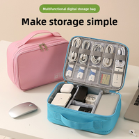 Sac de rangement multi-usages pour câbles, imperméable, personnalisable, organiseur de voyage pour accessoires électroniques