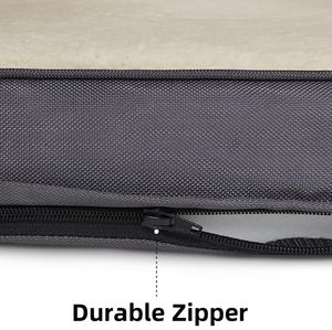 Cama personalizada de espuma viscoelástica de alta densidad Lynpet, cama ortopédica lavable y desmontable para perros, forma cuadrada sólida empaquetada en cartón - Product Image 2