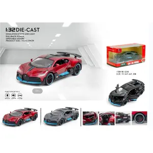 Toyhome Bugatti Divo Diecast Model Car Pull Back Cheap And Realistic Model Car Simulated Supercar Diecast Toys For Kids Adults