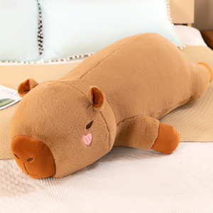 Almohada de Peluche de Capibara para Dormir de Lado con Relleno de Algodón, Diseño de Ángel para Niña, Cojín Cómodo, Decoración, Muñecas Suaves - Product Image 4