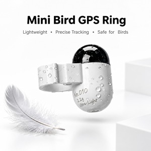 Rastreador GPS Compacto <span class=keywords><strong>para</strong></span> Palomas, Sin SIM, Sin Suscripción, Aplicación Gratuita, Anillo Rastreador GPS con Carcasa IP67 <span class=keywords><strong>para</strong></span> Criadores de Palomas - Product Image 1
