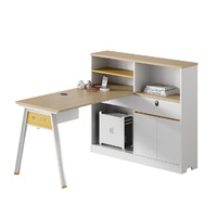 Poste de travail de bureau moderne avec cloison, bureau informatique de luxe pour cadre, employé et personnel, ensemble de mobilier de bureau en gros