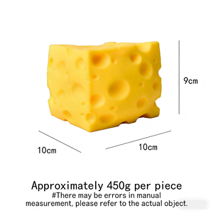 <b>Large</b> Soft TPR Cheese Brain Shape Squeeze Toy-Anti-Stress Novelty Fidget Toy for Office <b>Desk</b> Use - Product Image 4