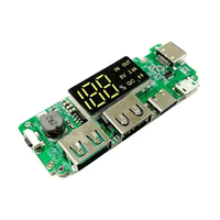 LED Dual USB 5V 2.4A Micro/Type-C USB Mobile Power Bank 18650 Module de charge Batterie Lithium Chargeur Board Circuit Protection Chipwelldone