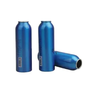 Grosir bubuk semprot aluminium putih katup gas aerosol dapat 150 ml 250 ml 400 ml